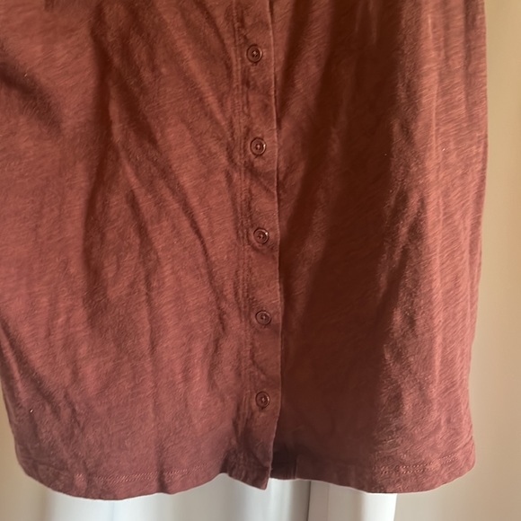 Oldnavy Brown Button down tank - Picture 3 of 3